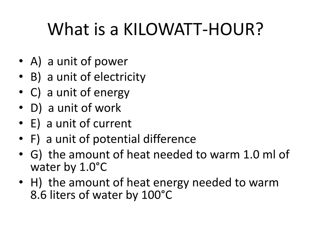 what is a kilowatt hour