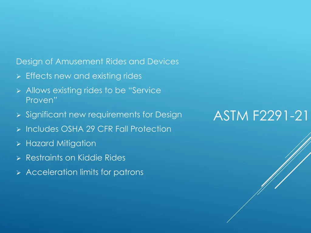 design of amusement rides and devices