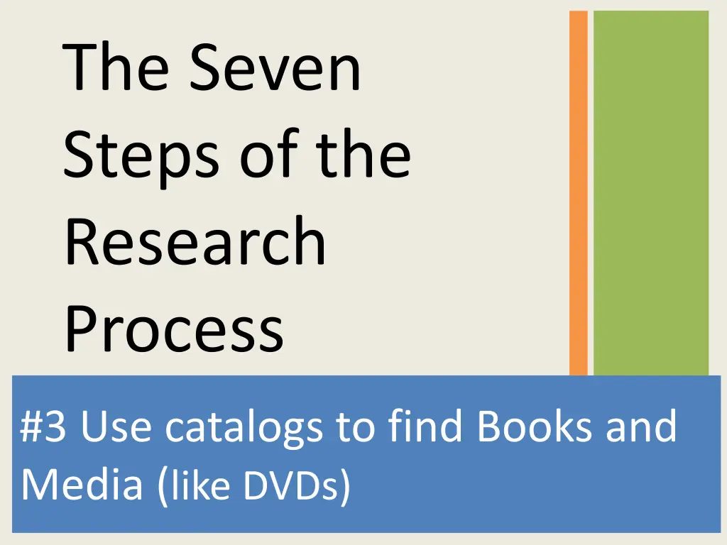 the seven steps of the research process 1