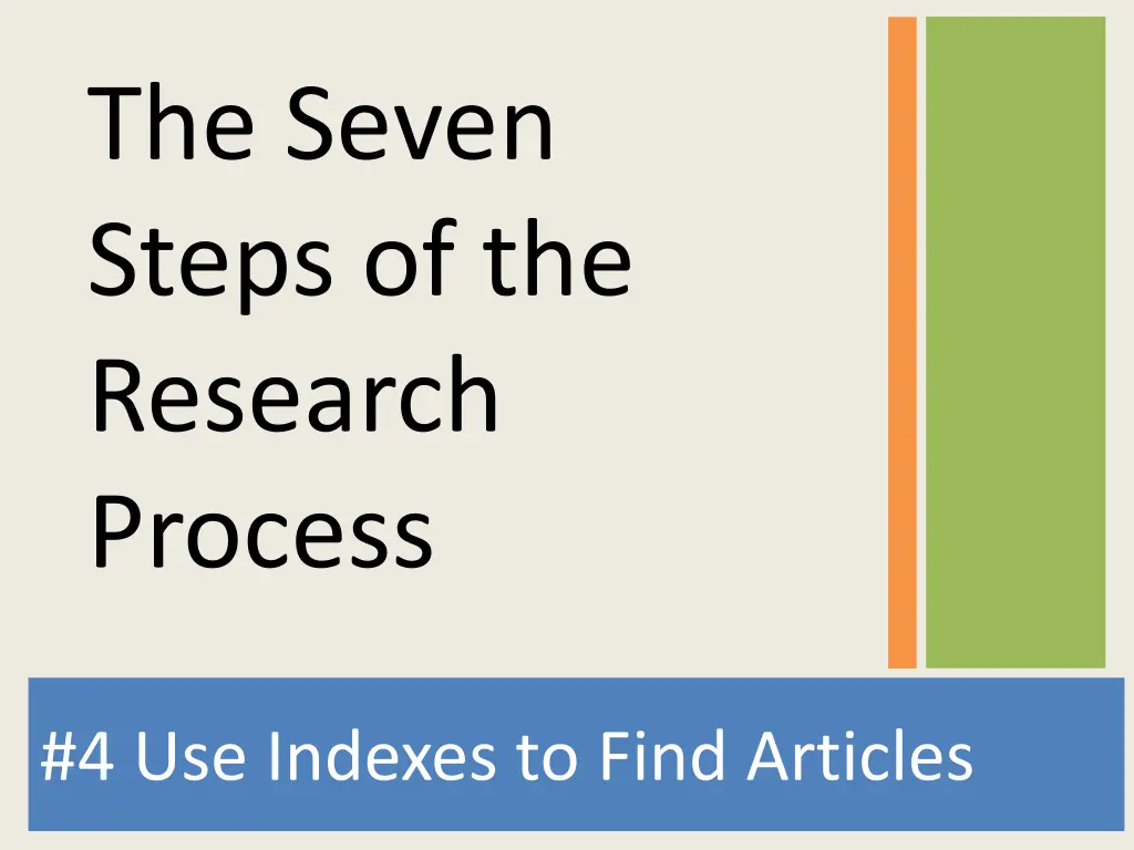 the seven steps of the research process 2