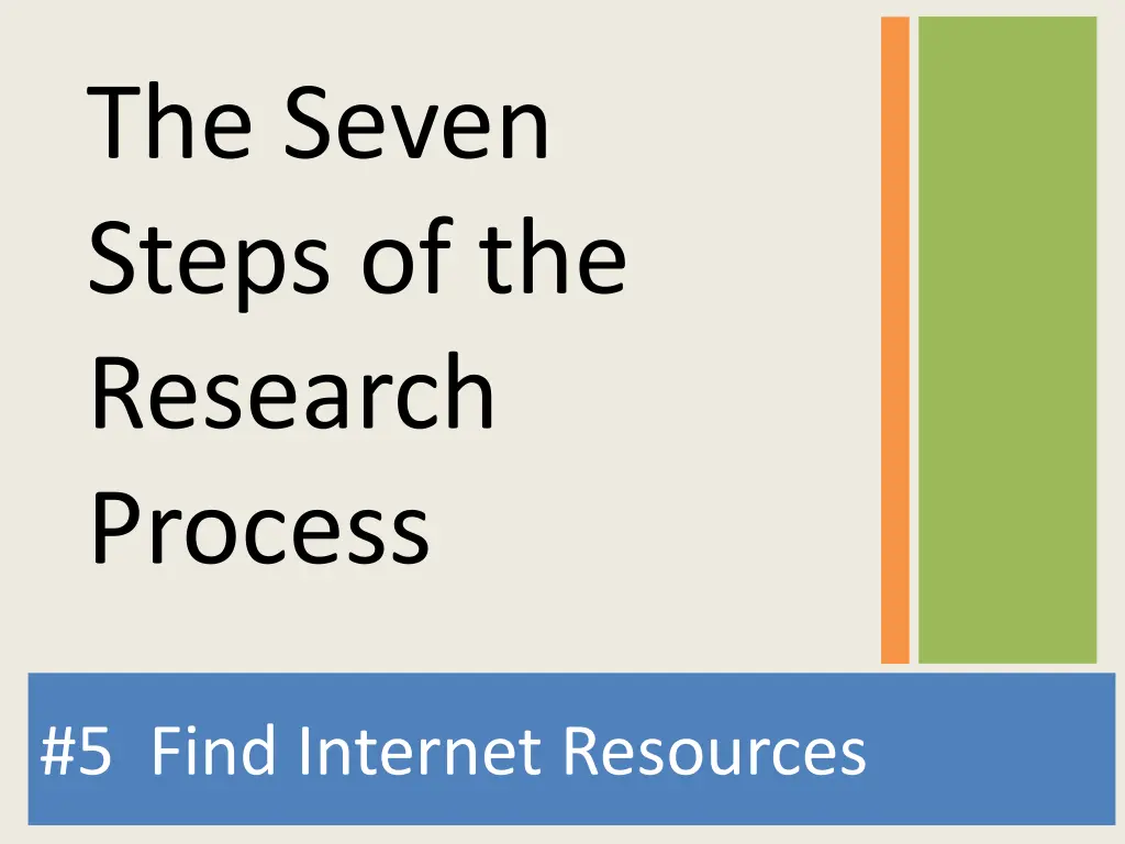 the seven steps of the research process 3