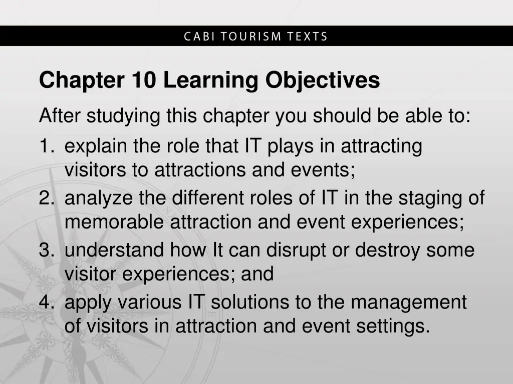 chapter 10 learning objectives