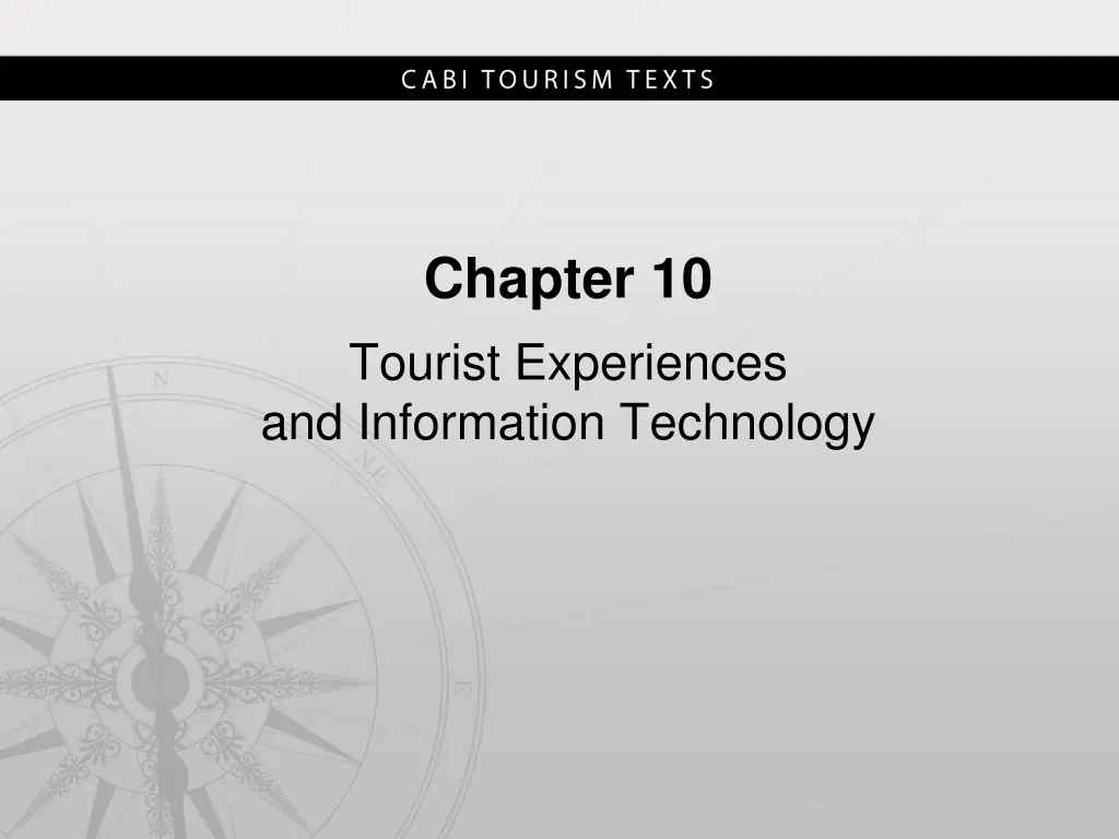 chapter 10 tourist experiences and information