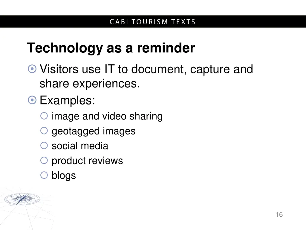 technology as a reminder