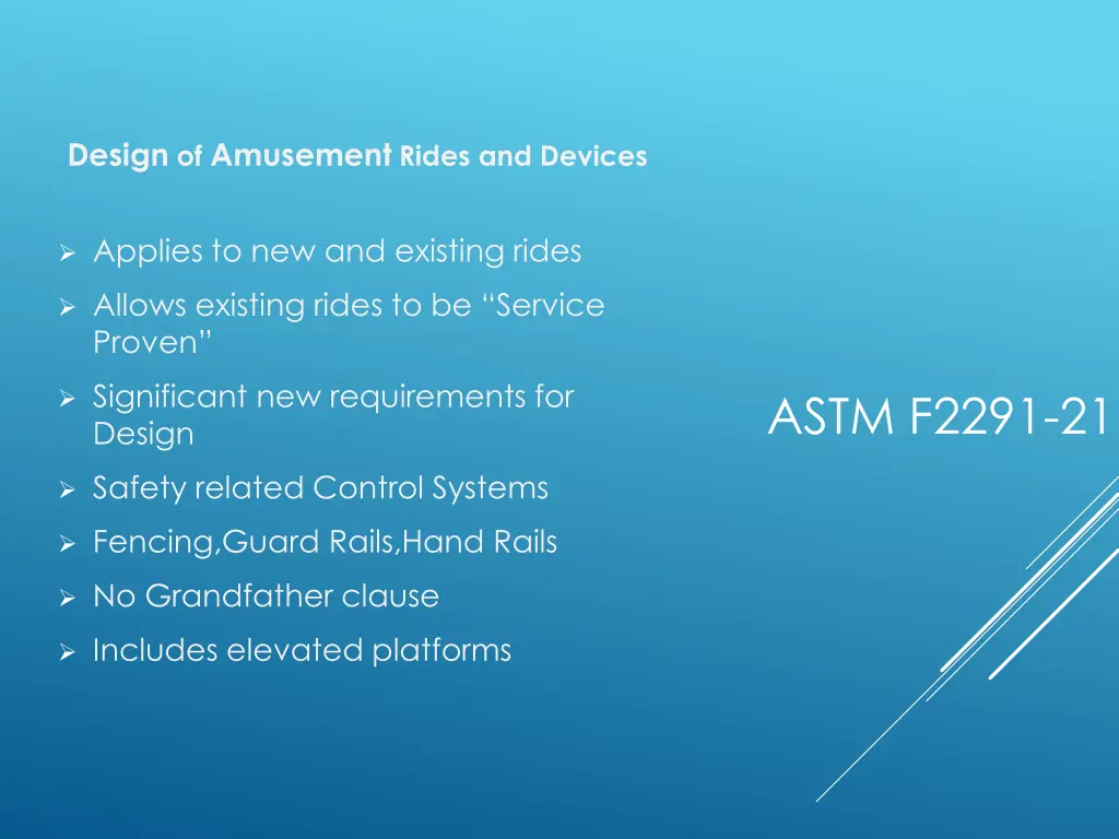 design of amusement rides and devices