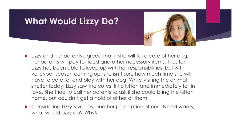 what would lizzy do