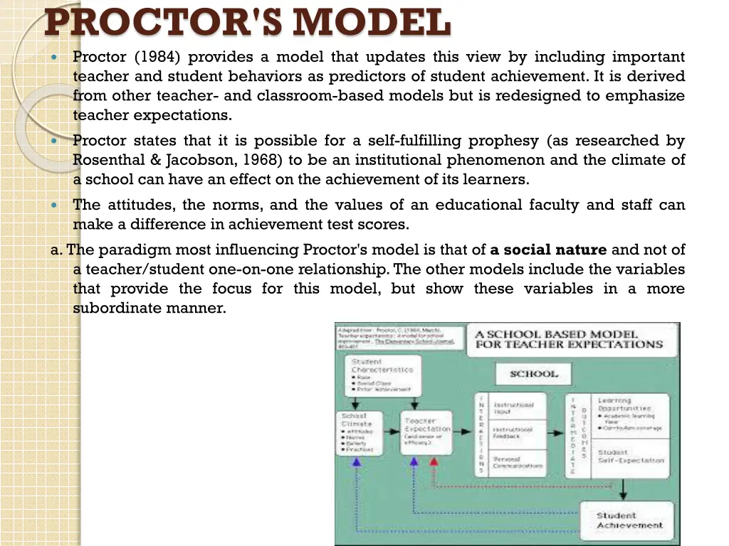 proctor s model proctor 1984 provides a model