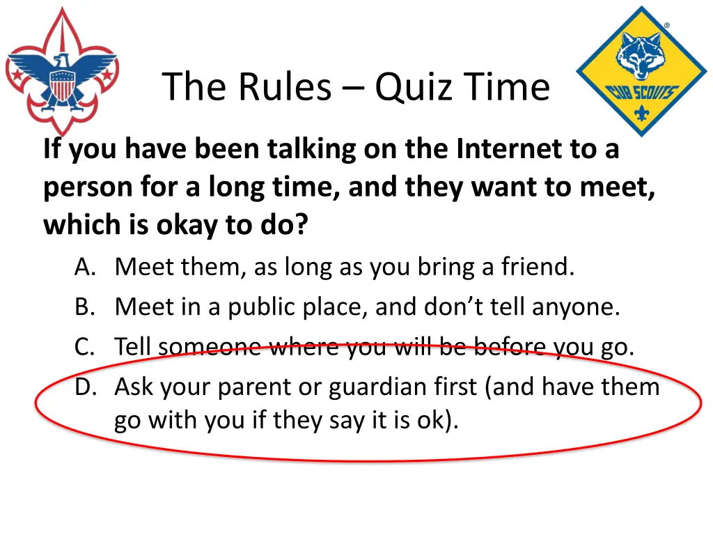 the rules quiz time 3