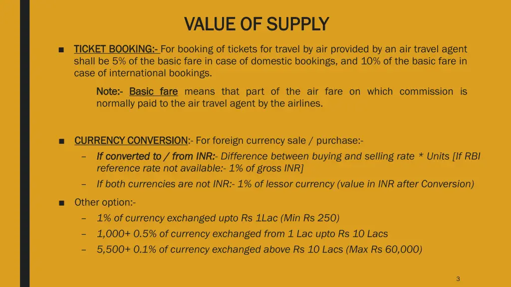 value of supply value of supply