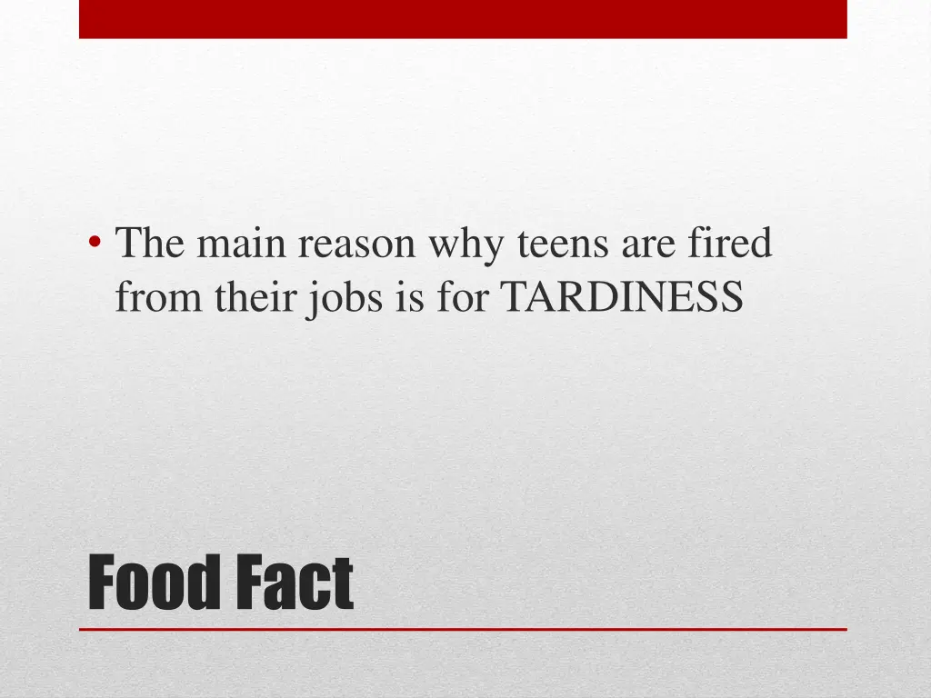 the main reason why teens are fired from their