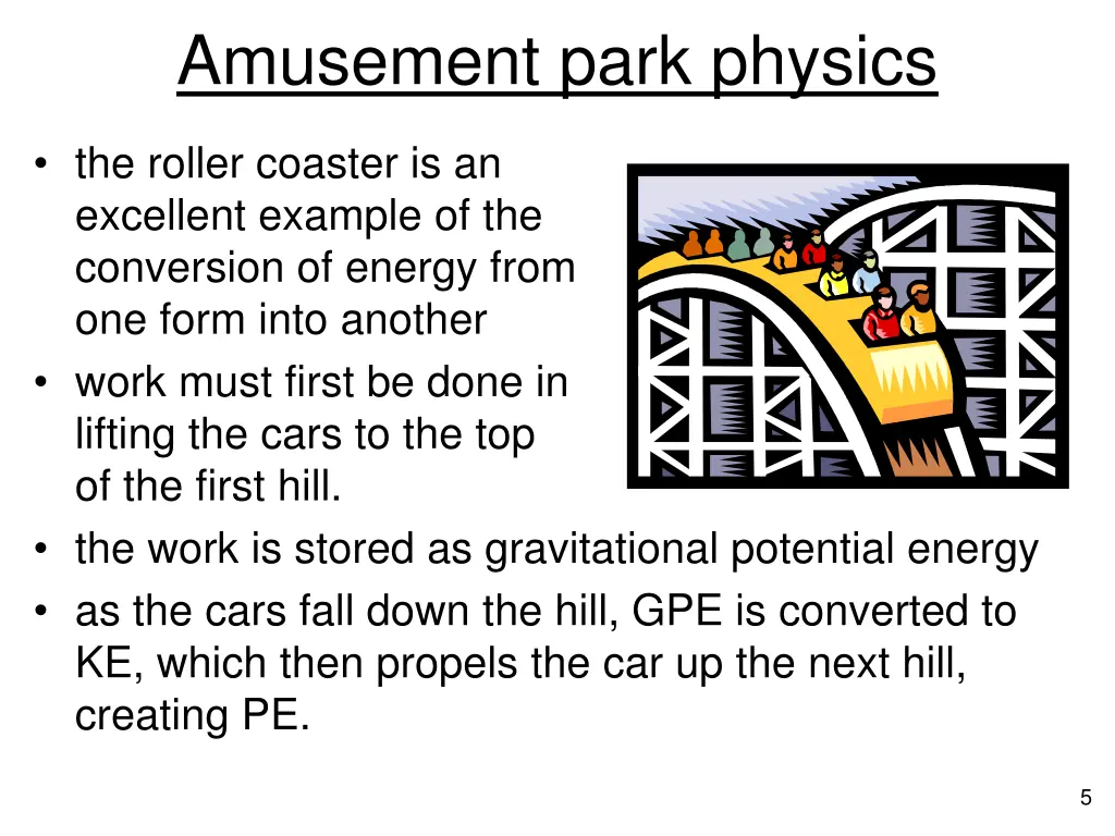 amusement park physics