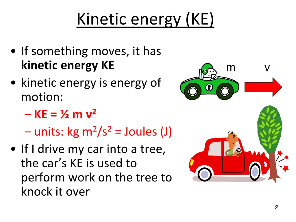 kinetic energy ke