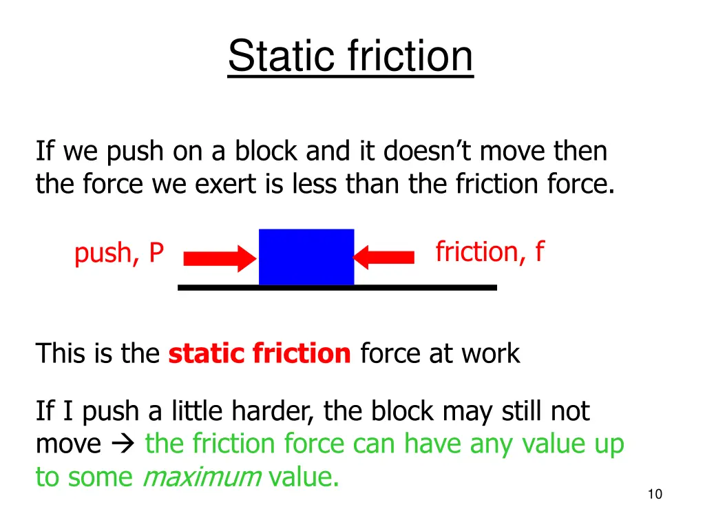 static friction