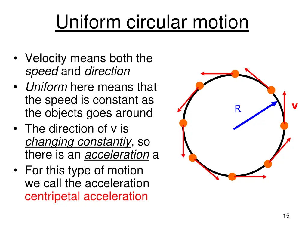 uniform circular motion