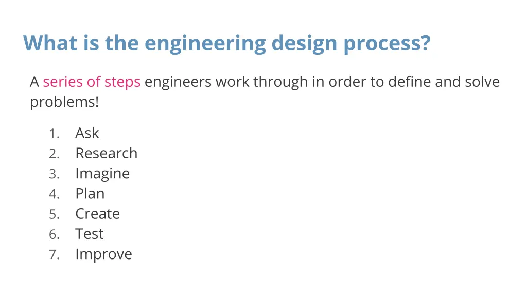 what is the engineering design process