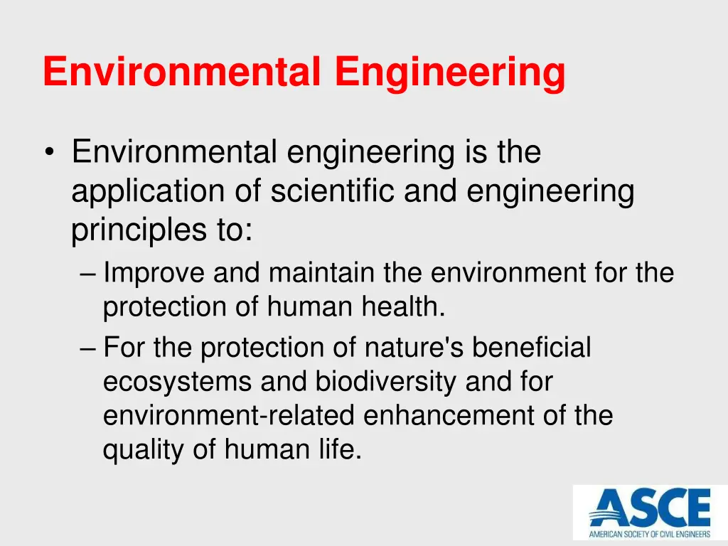 environmental engineering