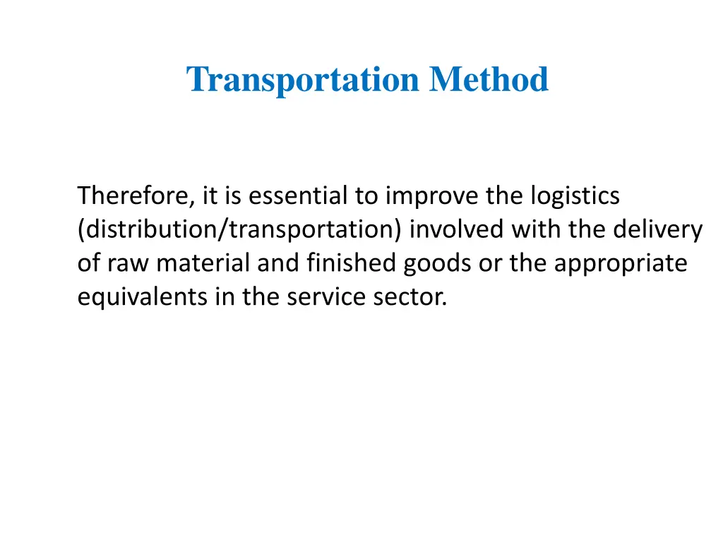 transportation method 1