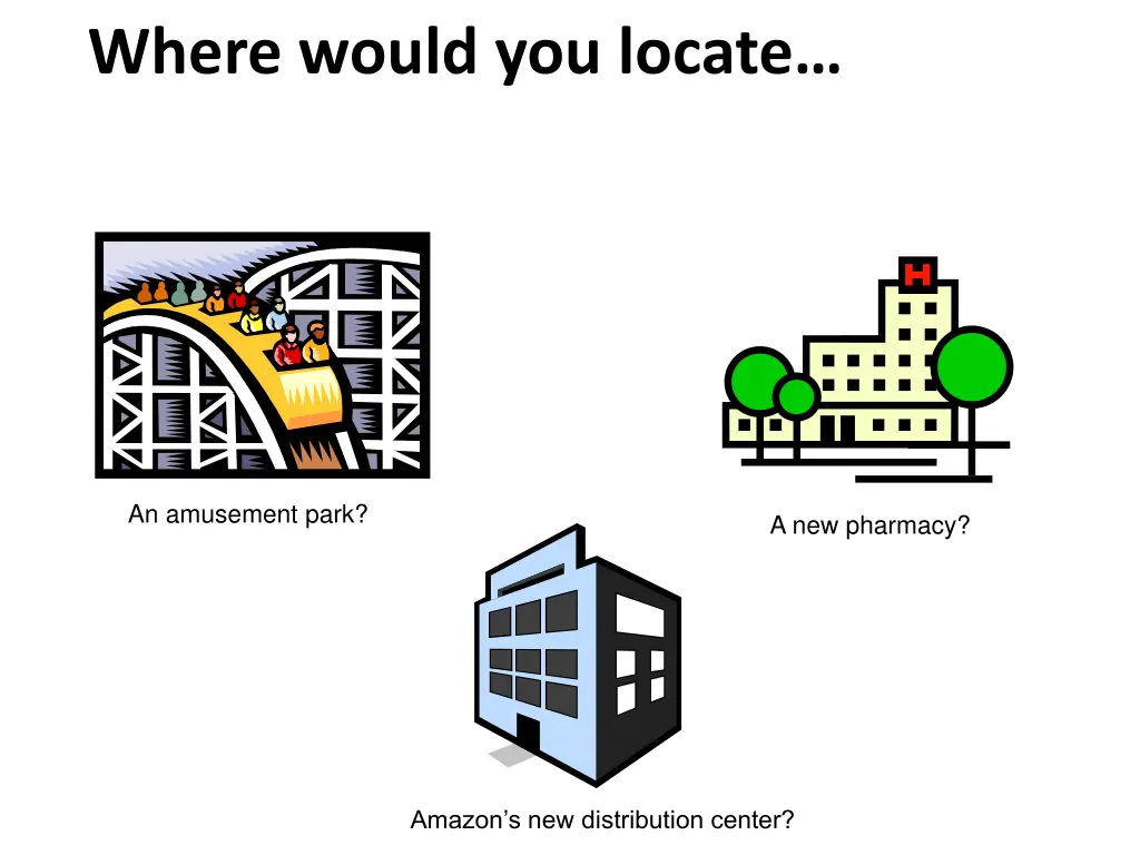 where would you locate