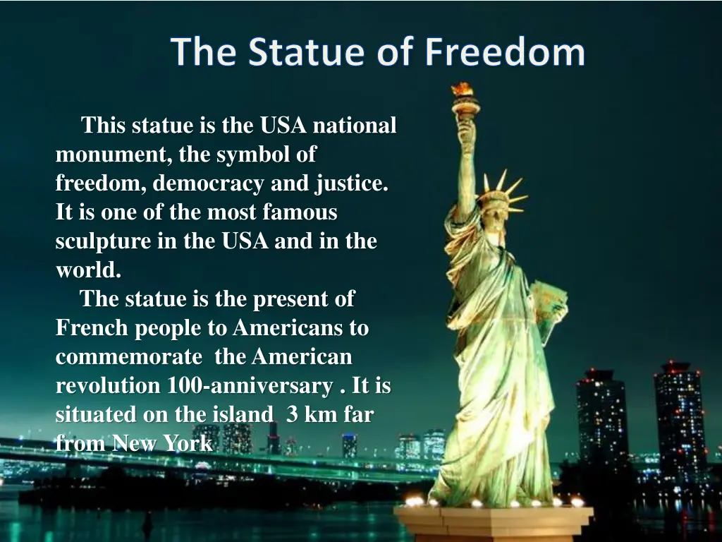 the statue of freedom