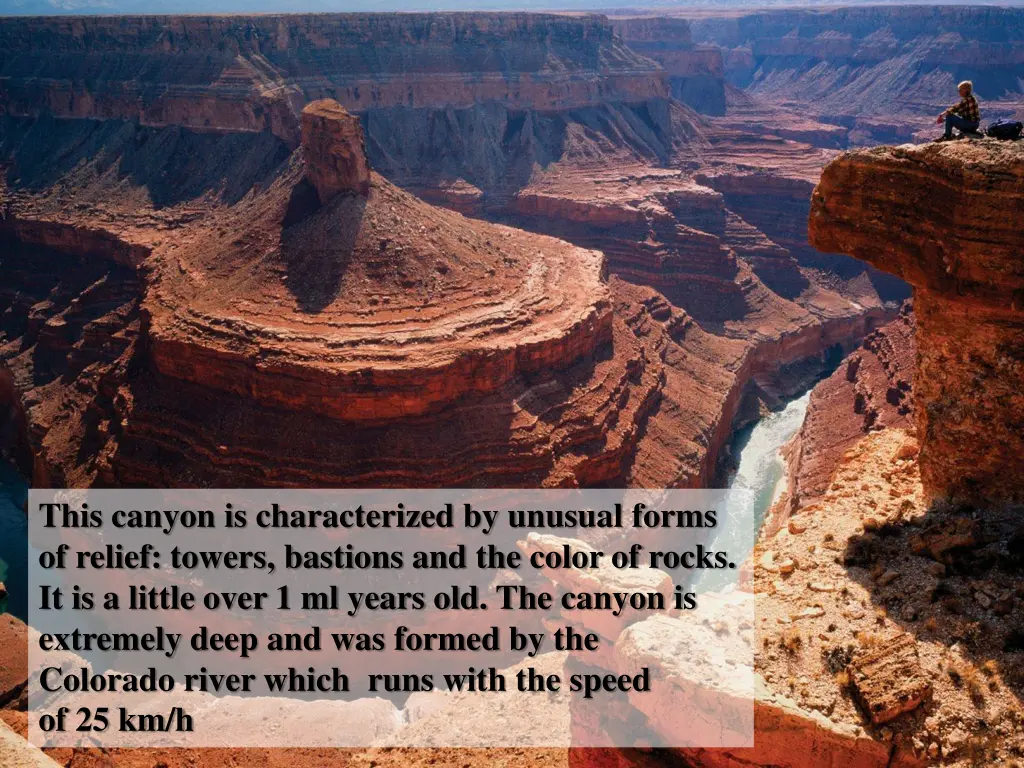 this canyon is characterized by unusual forms