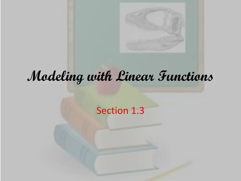 modeling with linear functions