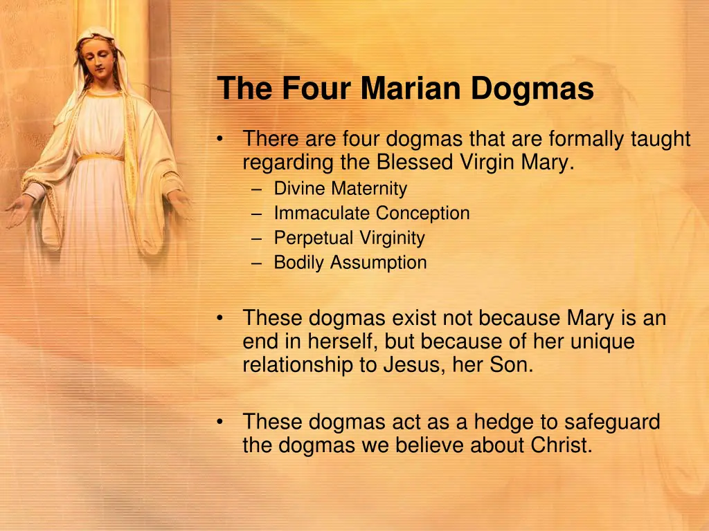 the four marian dogmas