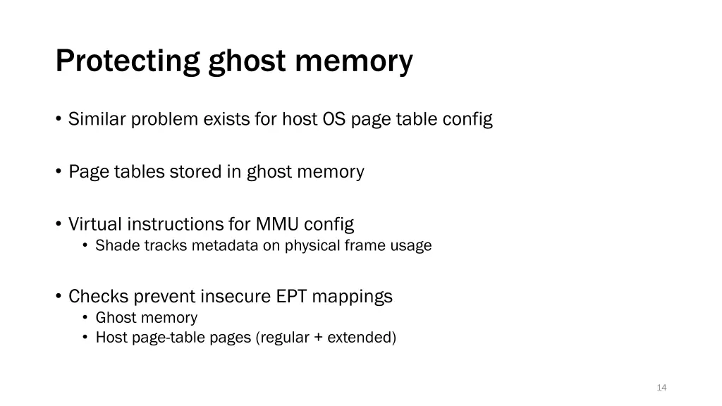 protecting ghost memory 1