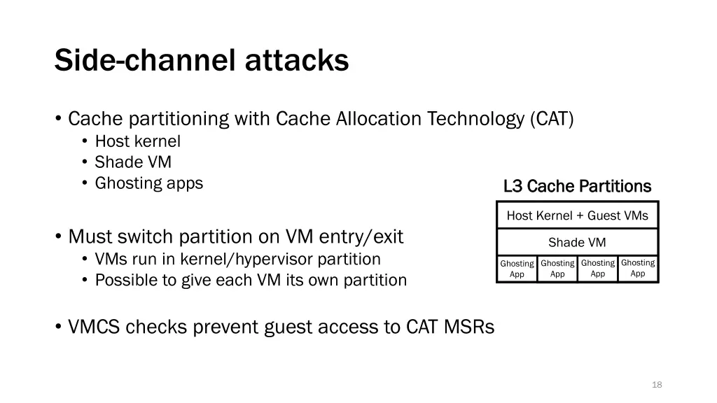 side channel attacks