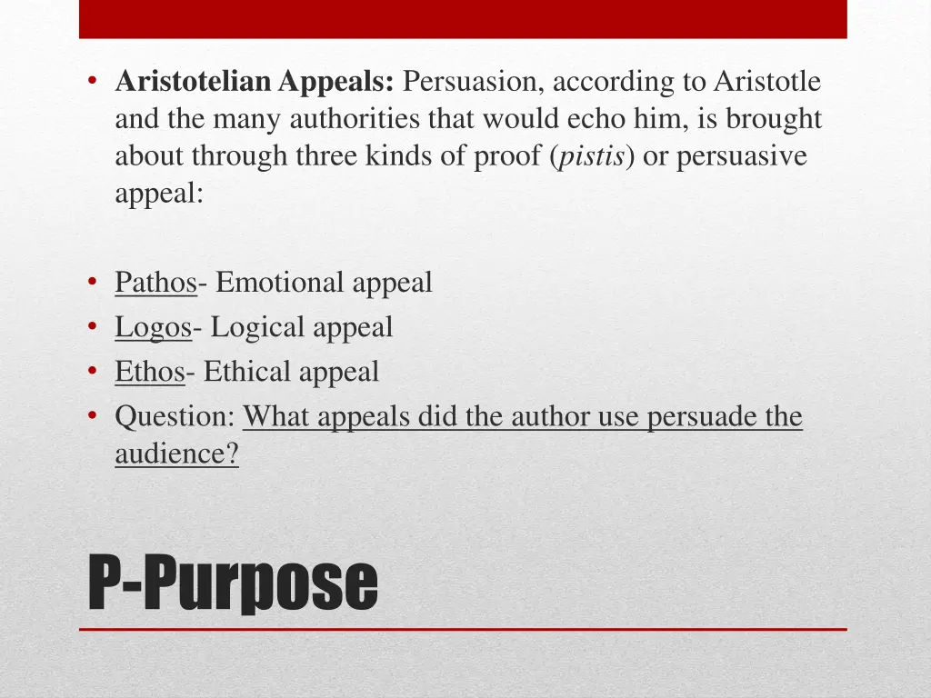 aristotelian appeals persuasion according