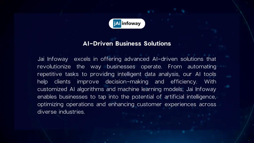 ai driven business solutions