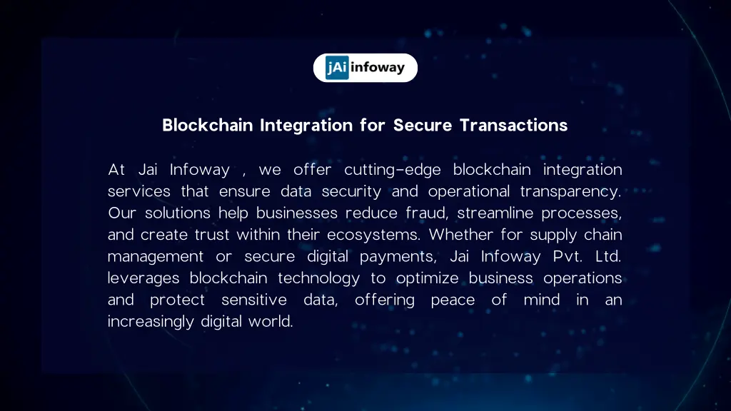 blockchain integration for secure transactions