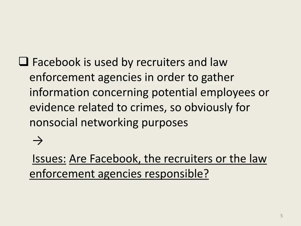 facebook is used by recruiters