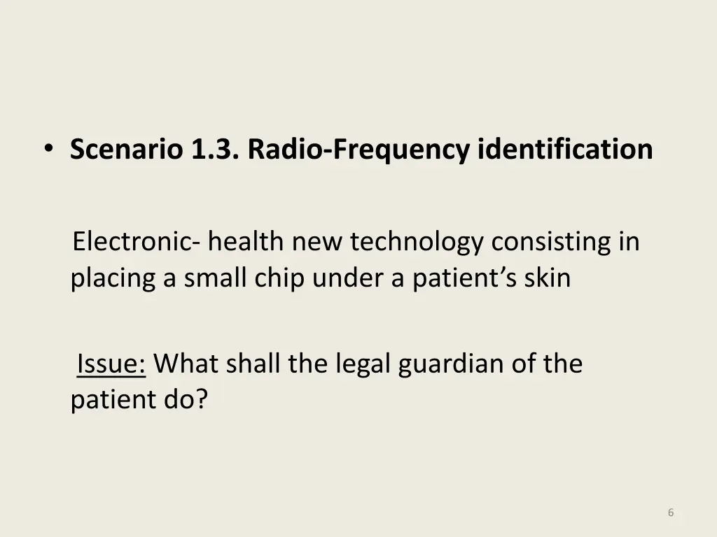 scenario 1 3 radio frequency identification