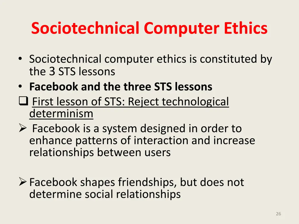 sociotechnical computer ethics