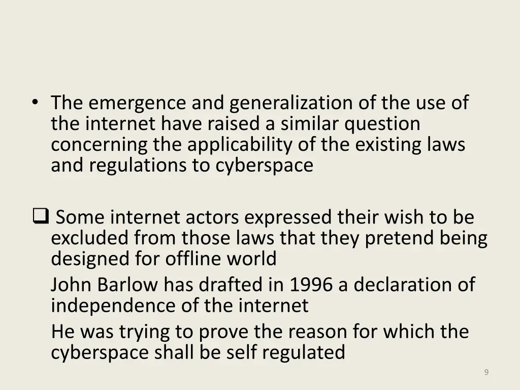 the emergence and generalization