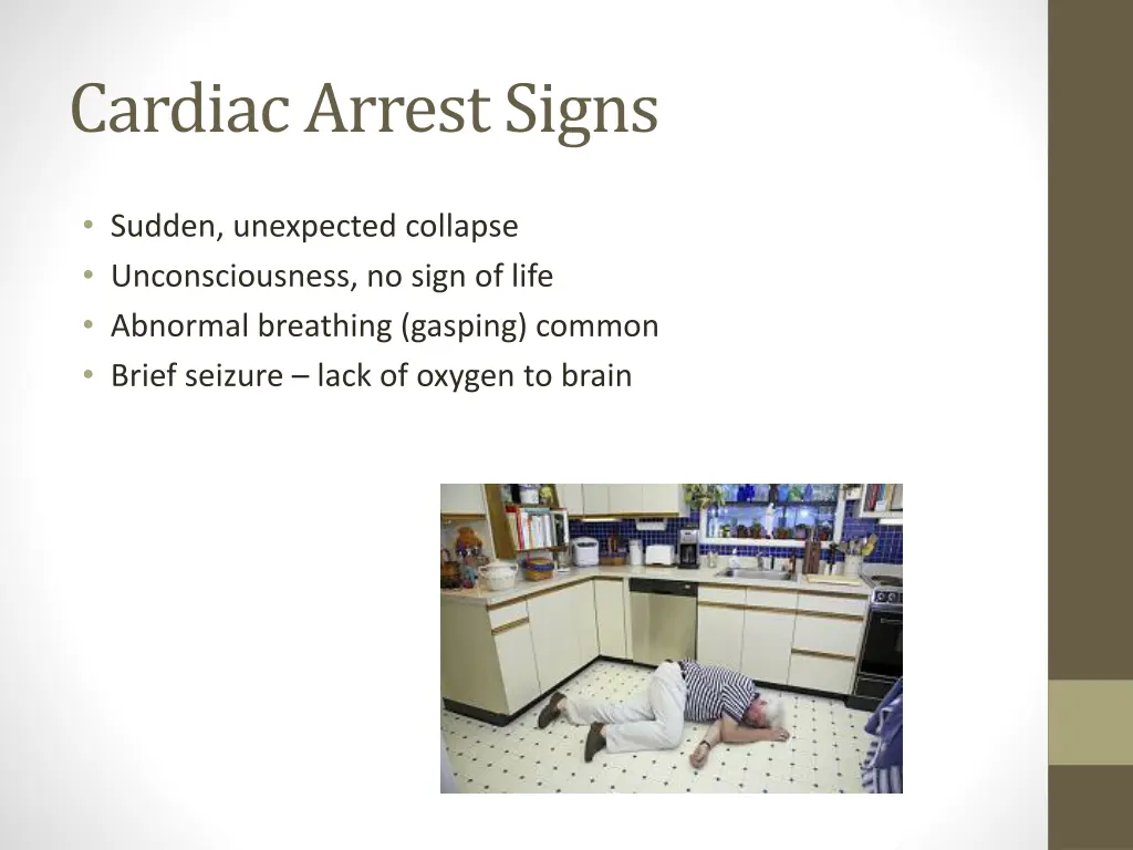 cardiac arrest signs