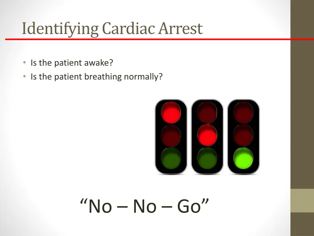 identifying cardiac arrest