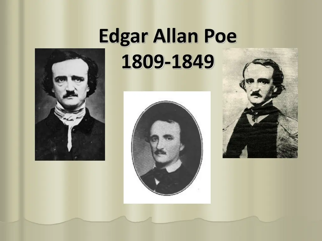 edgar allan poe 1809 1849