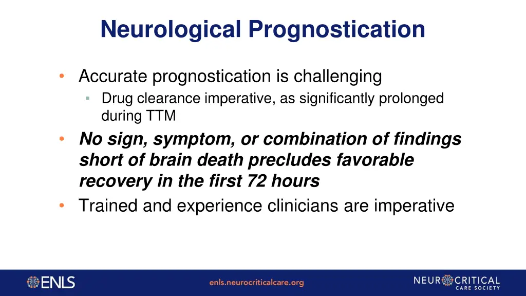 neurological prognostication