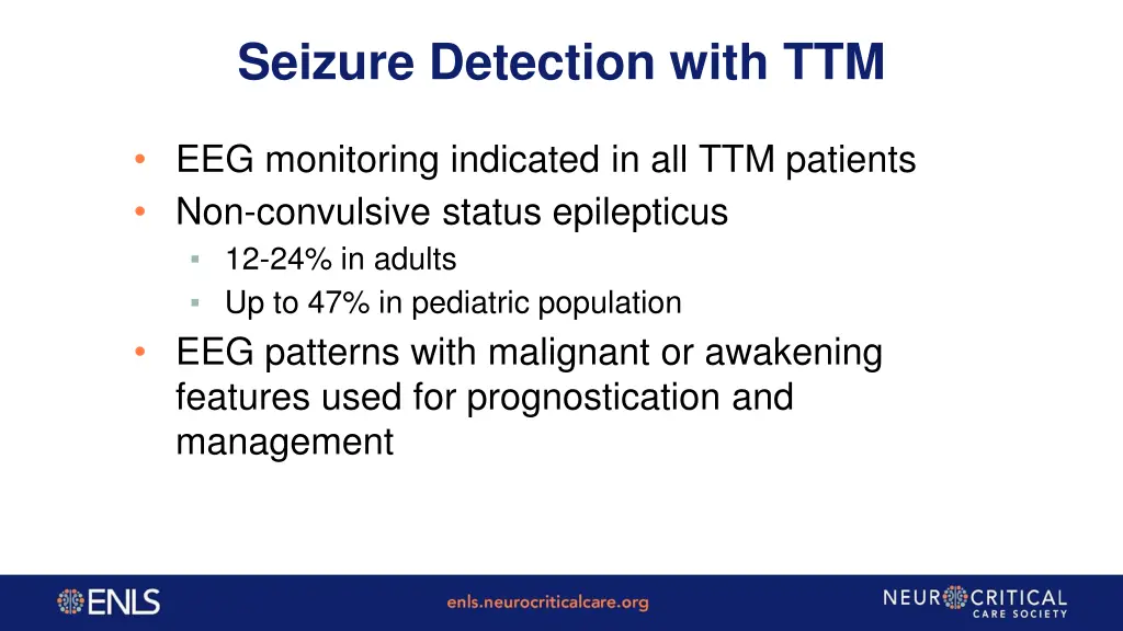 seizure detection with ttm