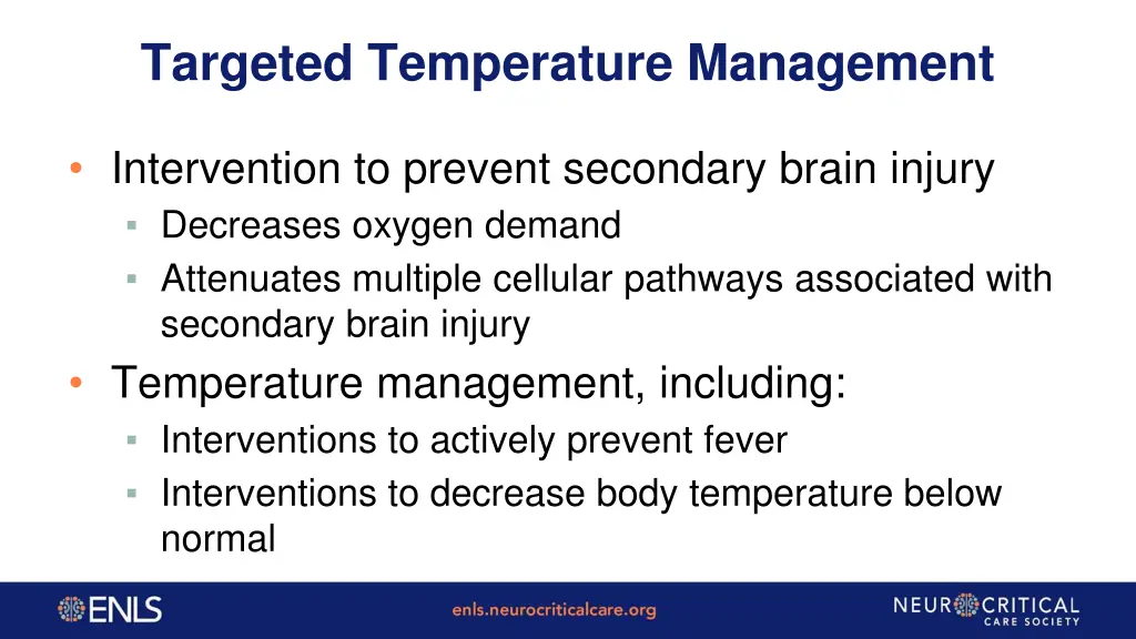 targeted temperature management