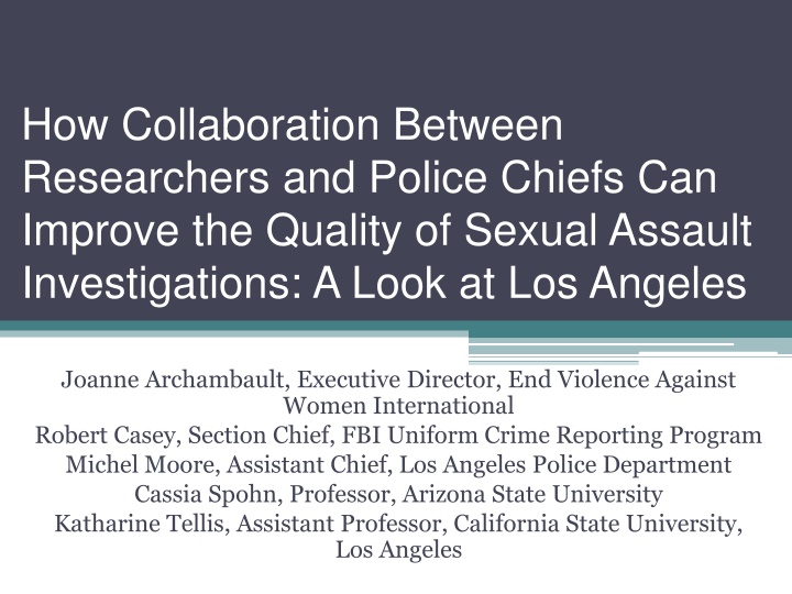 how collaboration between researchers and police