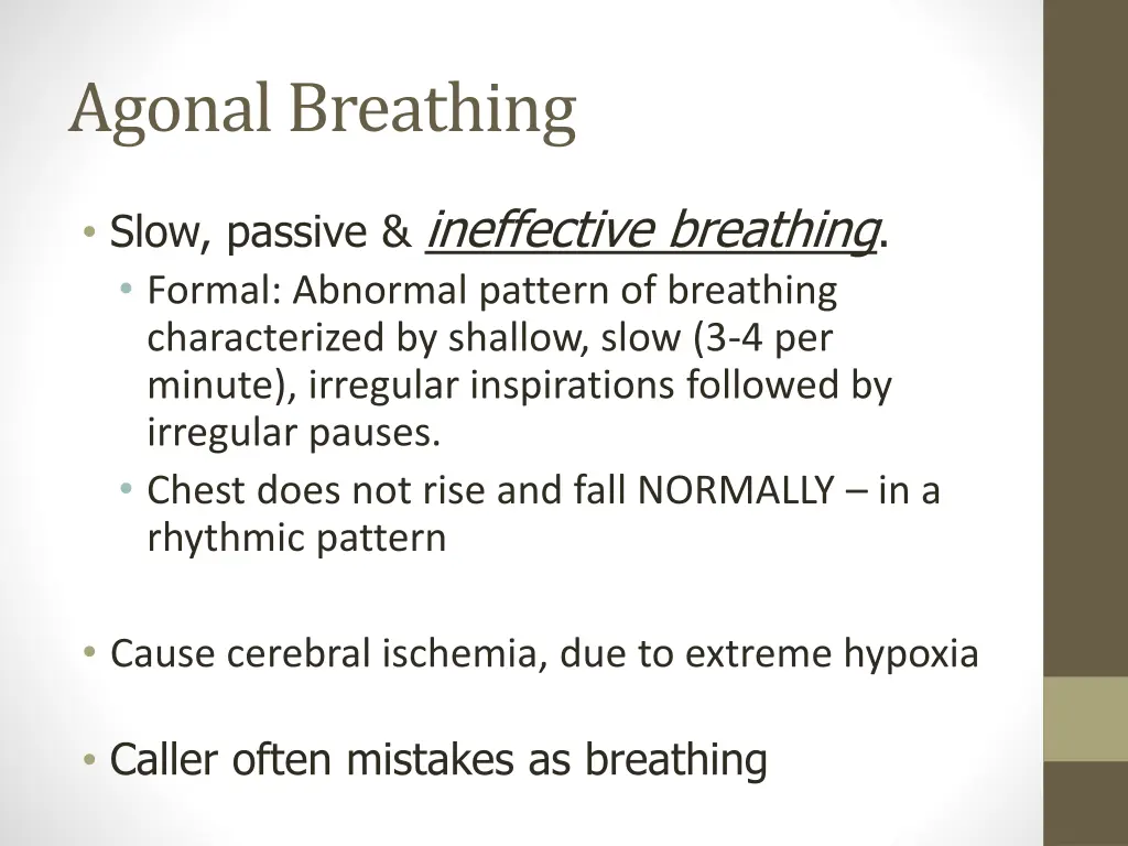 agonal breathing