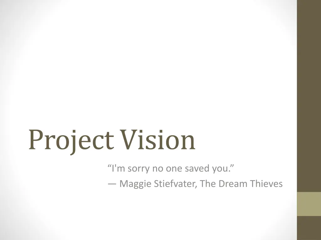 project vision