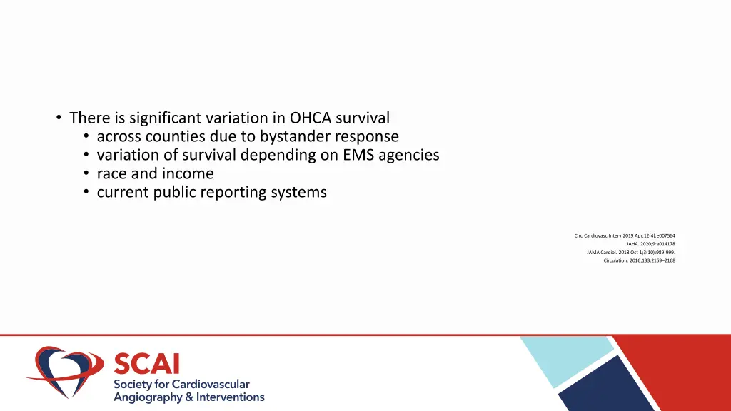 there is significant variation in ohca survival