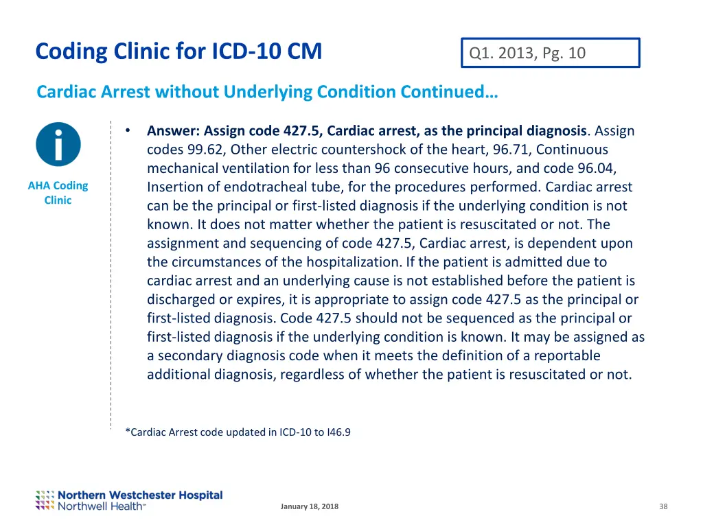 coding clinic for icd 10 cm 10