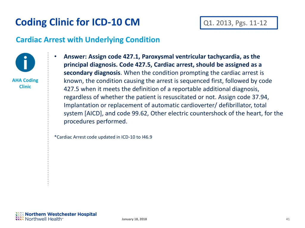 coding clinic for icd 10 cm 13