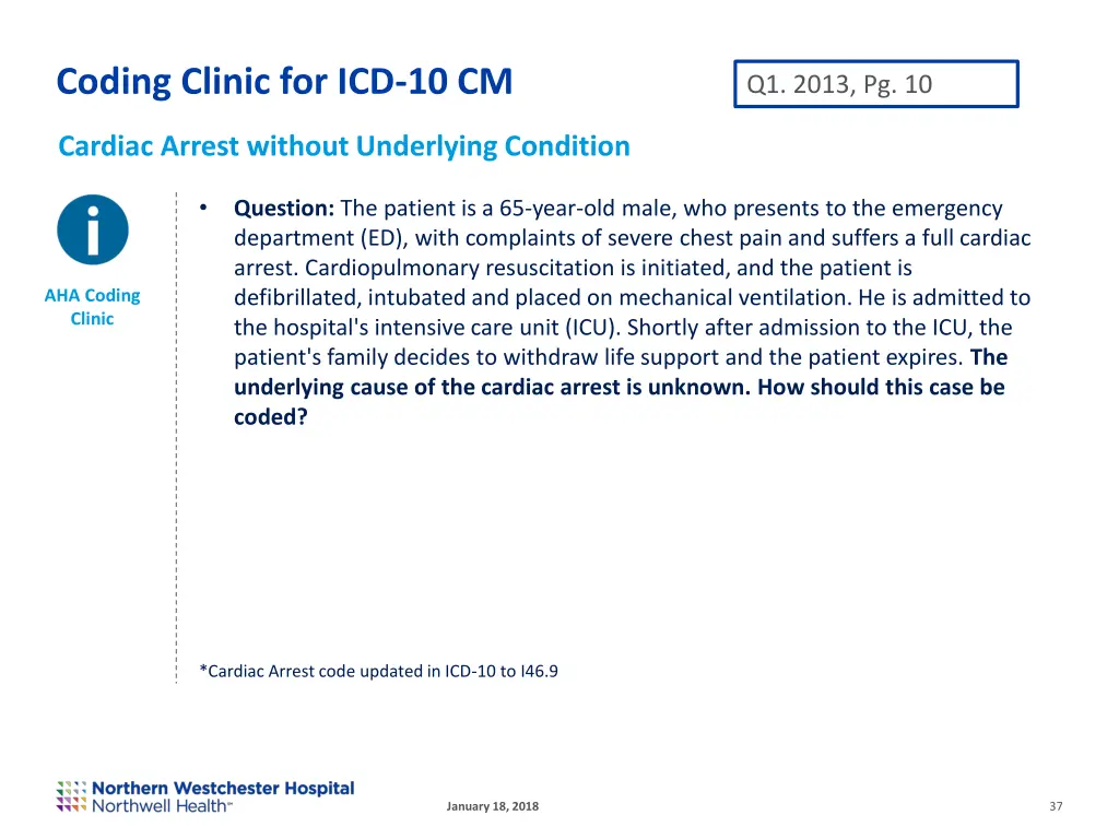 coding clinic for icd 10 cm 9