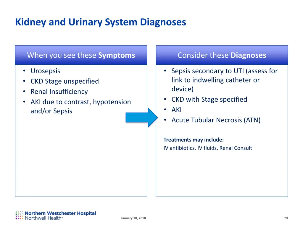 kidney and urinary system diagnoses