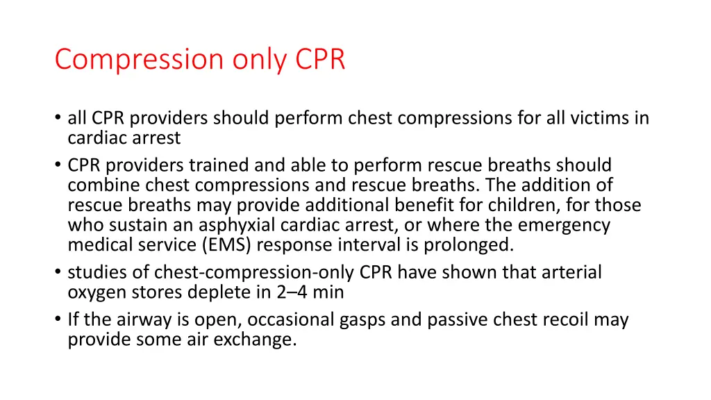 compression only cpr